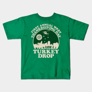 Thanksgiving Turkey Drop vintage Kids T-Shirt